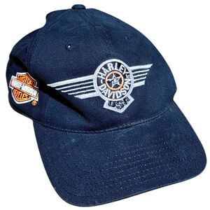 Harley-Davidson American Needle Black Snapback Logo Baseball Hat.
